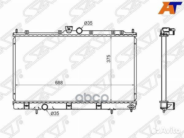 Радиатор Mitsubishi Lancer 02-10 / Lancer Cedia