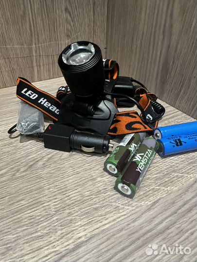 Фонарь налобный аккумуляторный