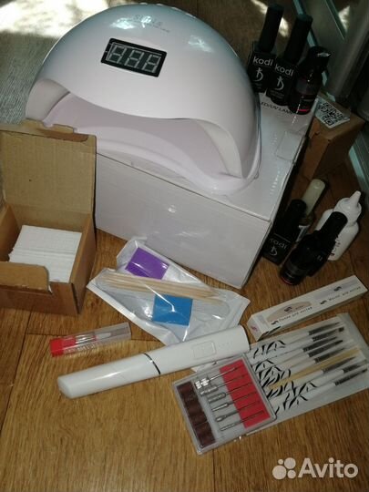 Лампа для ногтей набор