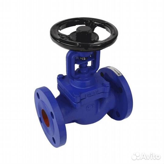 Клапан запорн чуг Ду100 Ру16 фл сильф Benarmo