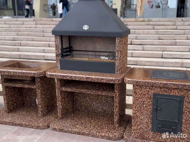 Модульный комплекс Барбекю печь 