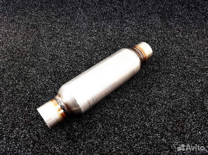 Резонатор спортивный направленный прямоточный 63мм