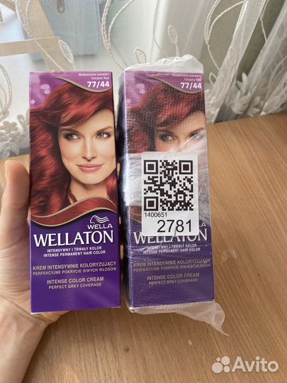 Краска для волос wellation 77/44 красный вулкан