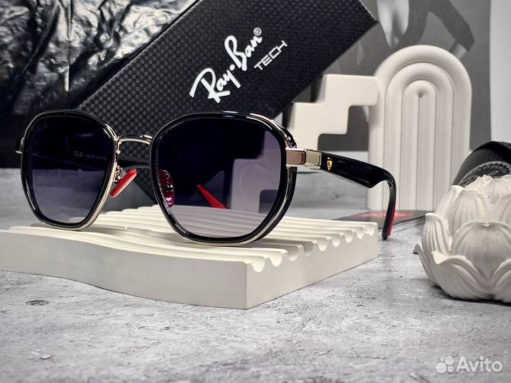 Очки Ray Ban Ferrari черные