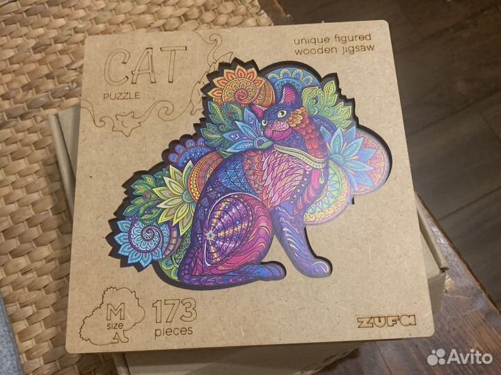 Деревянные пазлы Zufa / Кошка, 173 детали