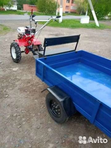 Мотоблок с телегой бу