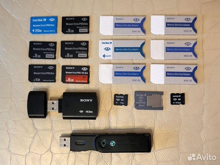 Sony Memory Stick - карты и адаптеры