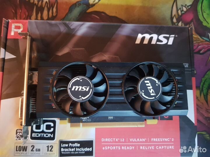 Видеокарта RX 550 2GB MSI