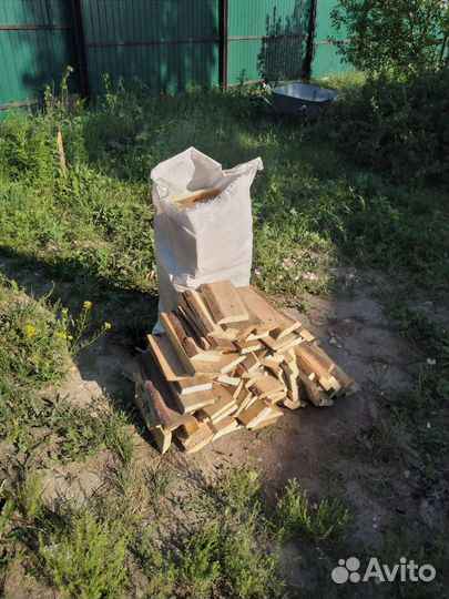 Дрова в мешках