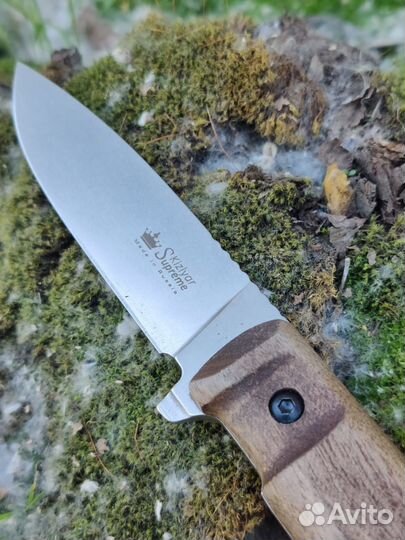 Нож sturm AUS-8 SW WH LS (StoneWash, Walnut Handle