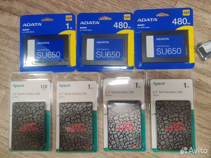 Ssd диски новые в ассортименте от 120gb до 1tb