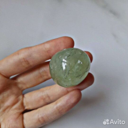 Лот: празиолит (зелёный аметист), пренит