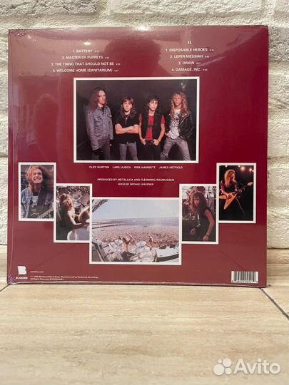 Пластинка Metallica Master of Puppets (1986)
