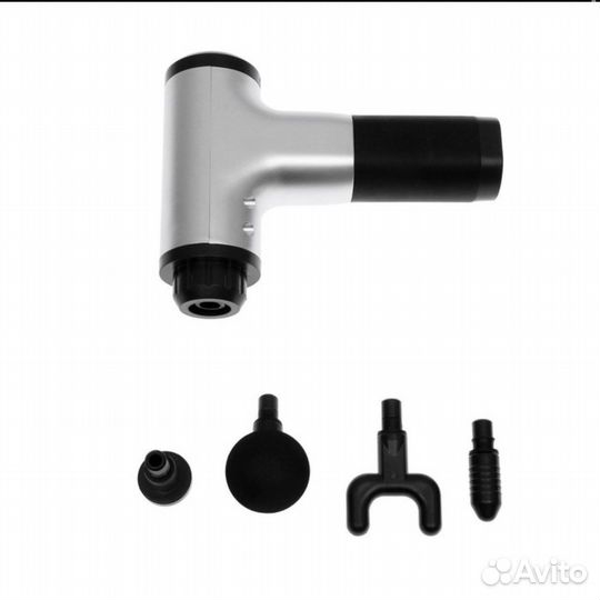 Перкуссионный массажер (4 насадки)