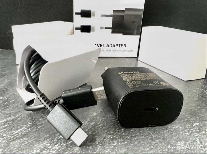 Быстрая зарядка samsung 25W оригинал