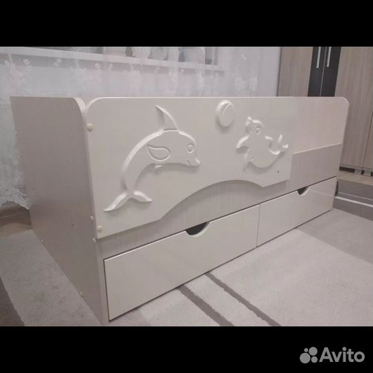 Детская кровать с матрасом бу