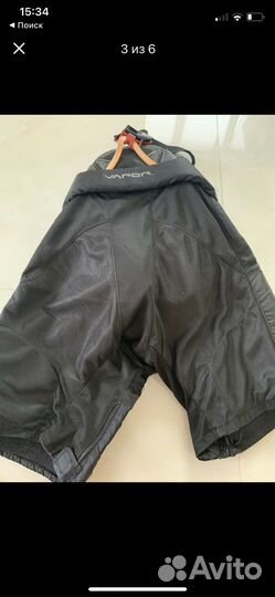 Хоккейные шорты трусы bauer + подтяжки
