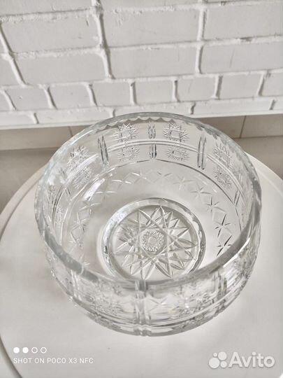 Салатник хрустальный конфетница