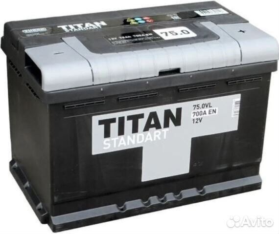 Аккумулятор автомобильный titan standart