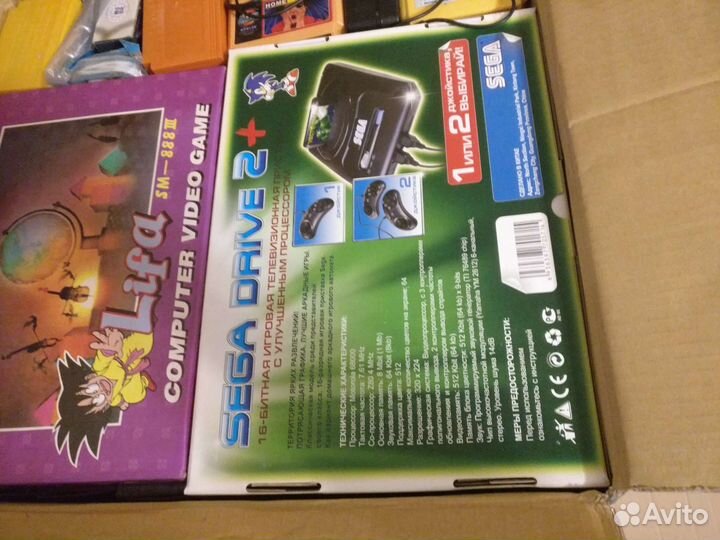 Приставки, джостики Dendy Sega новые много штук