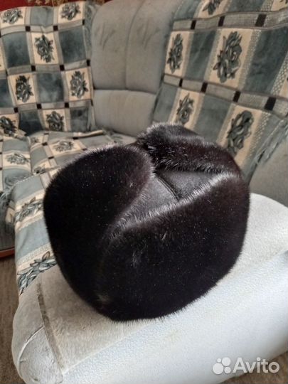 Норковая шапка мужская ушанка