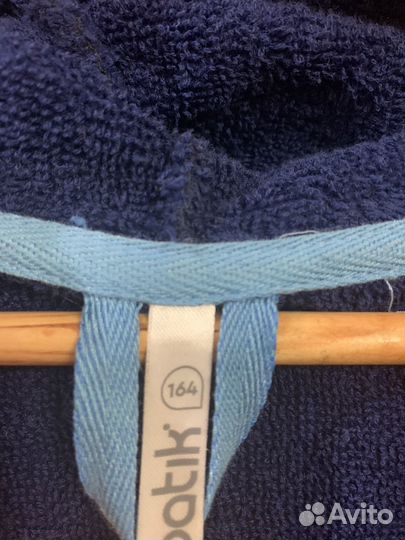 Халат махровый тёмно-синий