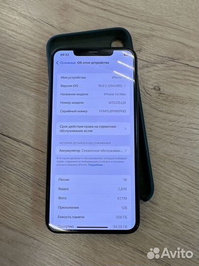 iPhone Xs Max, 256 ГБ
