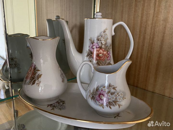 Кофейно-чайный сервиз СССР фарфор