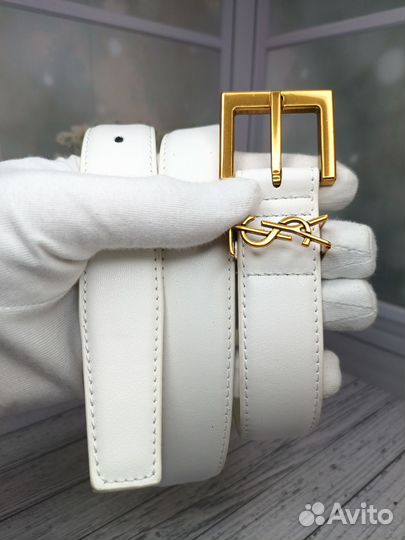 Ремень Ysl женский натуральная кожа премиум люкс