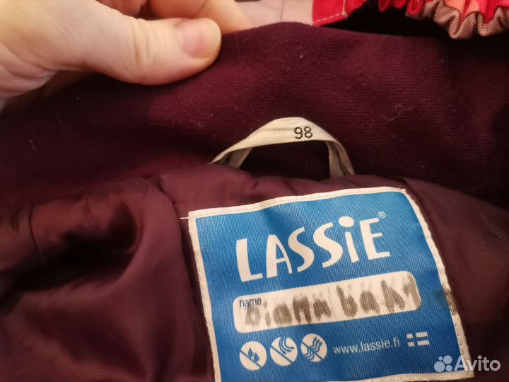 Куртка для девочки lassie 98