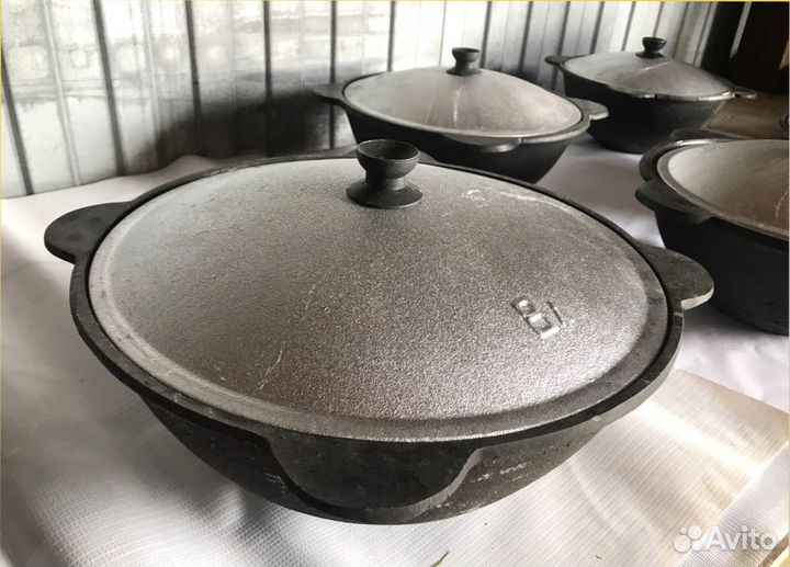 Казан узбекский чугунный 8л