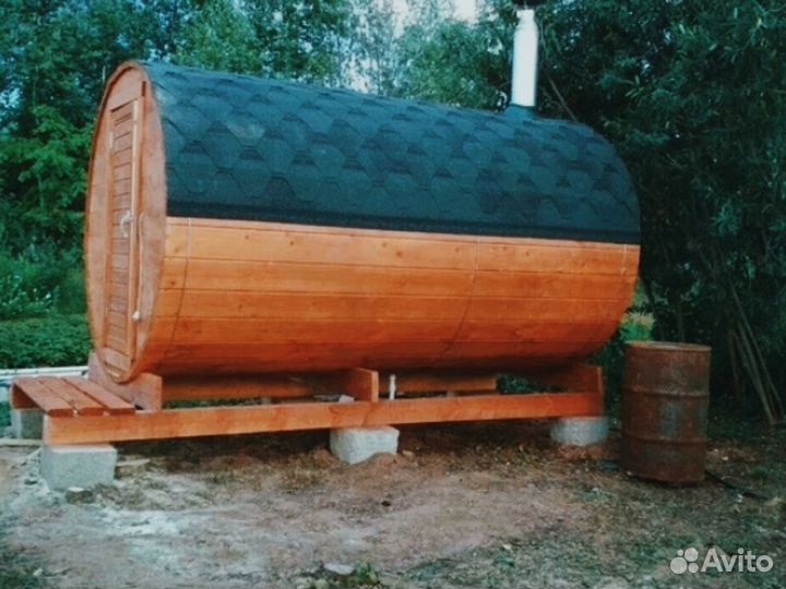 Баня бочка квадро в наличии
