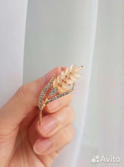 Брошь колосок