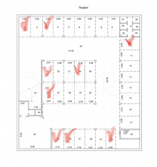 Машиноместо, 16 м²