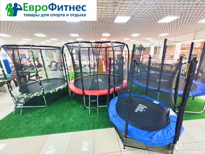 Батут для дачи с сеткой
