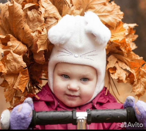 Шапка 46-48 на девочку