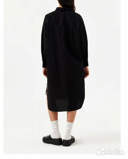 Платье рубашка хлопок 44-46