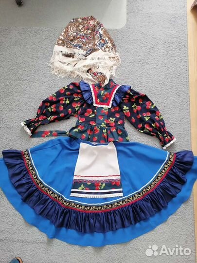 Казачий костюм юбка-блуза 7-9 лет
