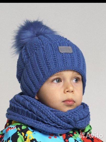 Шапка для мальчика 46-48