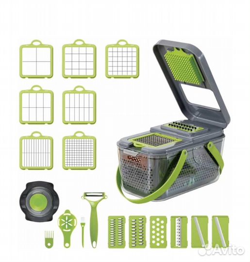 Овощерезка многофункциональная Ручная 22 в 1