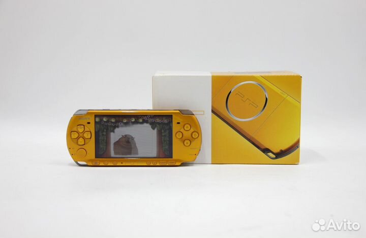 Sony PSP 3000 Slim 64 Gb Bright Yellow В коробке