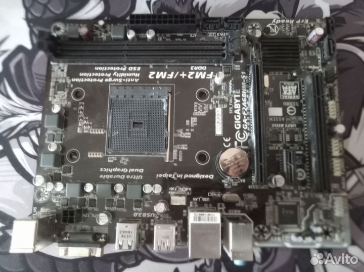 Мат. плата gigabyte GA-F2A