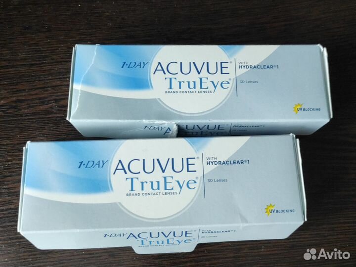 Контактные линзы acuvue trueye -4, -2.25