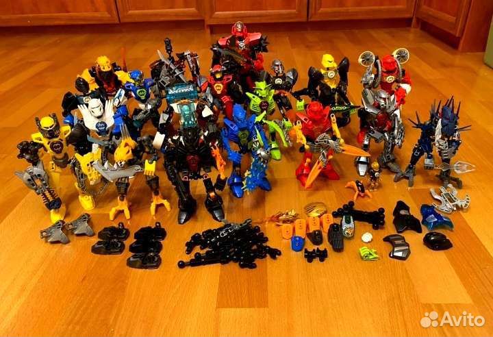 20 Биониклов Bionicle, Hero Factory + запчасти
