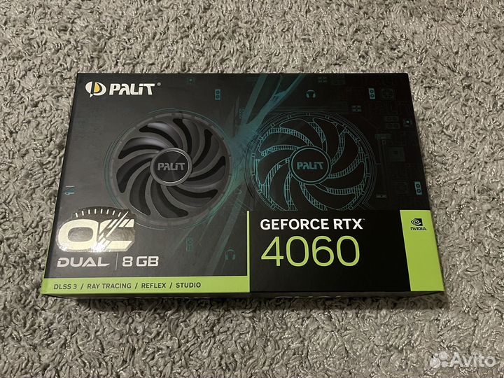 Видеокарта Palit RTX 4060 dual OC 8GB