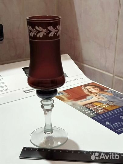 Фужеры цветное стекло СССР