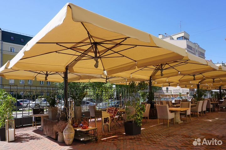 Качественные уличные зонты для летнего кафе