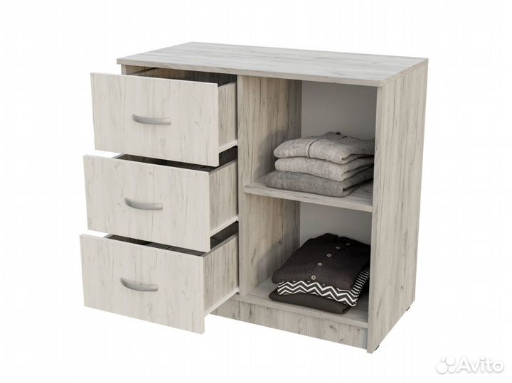 Комод Басса 553 М шимо темный+светлый, наличие