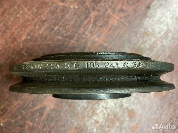 Шкив коленвала ауди 100 с3