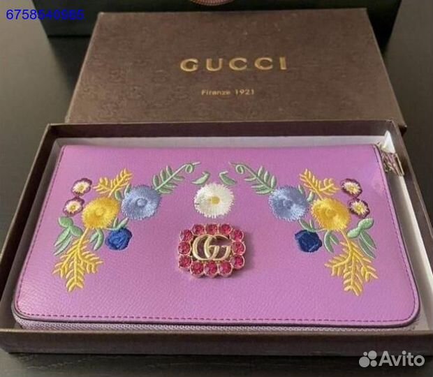 Кошелёк портмоне Gucci из телячей кожи